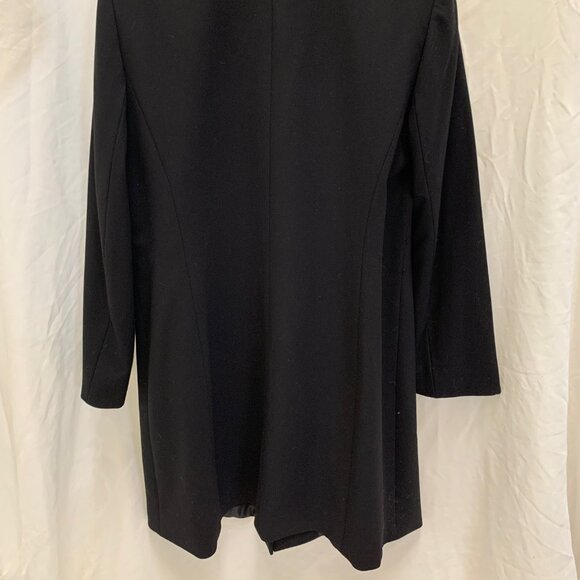 TAHARI Arthur S. Levine black hidden snap coat (12/14) - Picture 4 of 14